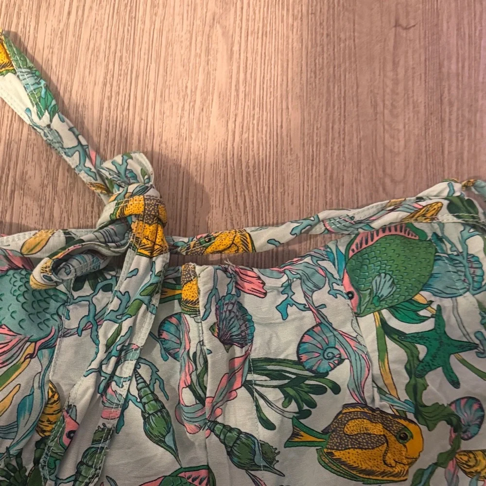 Kate Spade Under The Sea Tie-Waist Shorts